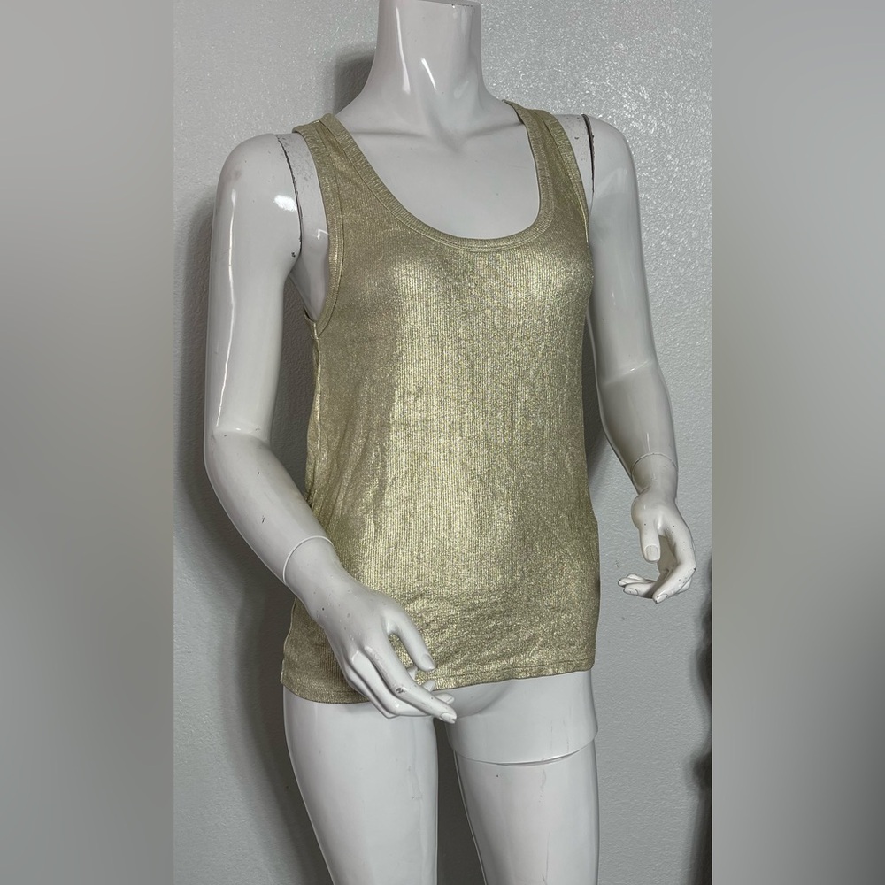 Zara Cream Ribbed Tank Top - Picture 2 of 10
